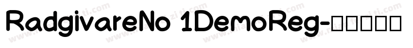 RadgivareNo 1DemoReg字体转换